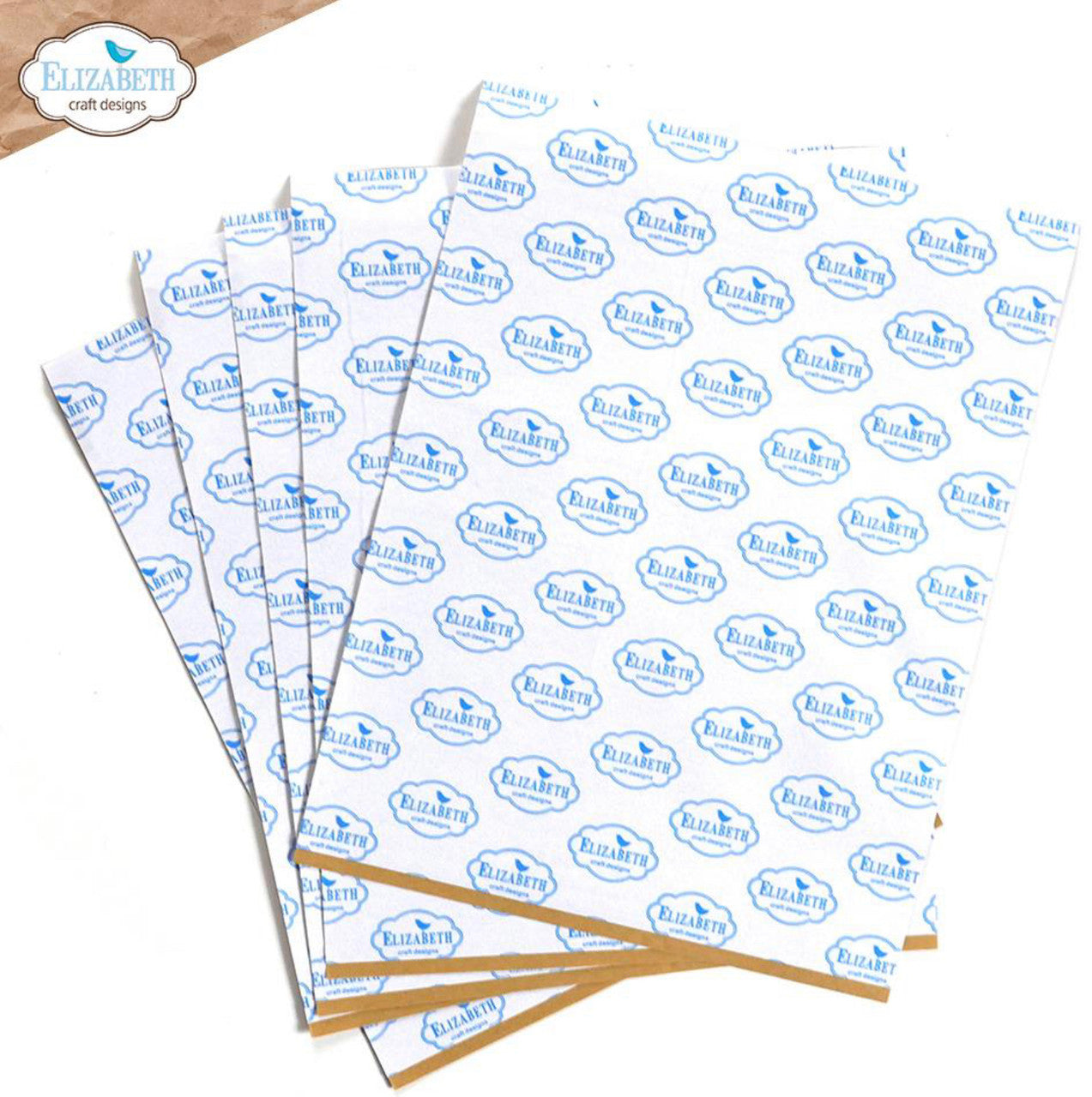 Adhesivo transparente de doble cara Elizabeth Craft - Hojas de 8,5" x 11" (paquete de 5)